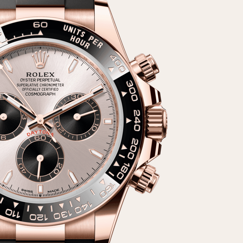 rolex Cosmograph Daytona in 18 ct Everose gold, M126515LN-0006 - Global Watch Company (GWC)