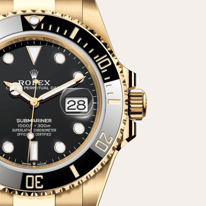 rolex Submariner in 18 ct yellow gold, M126618LN-0002 - Global Watch Company (GWC)