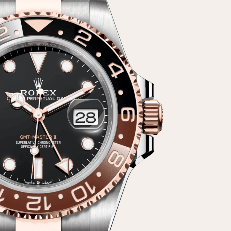 rolex GMT-Master II in Everose Rolesor - combination of Oystersteel and Everose gold, M126711CHNR-0002 - Global Watch Company (GWC)
