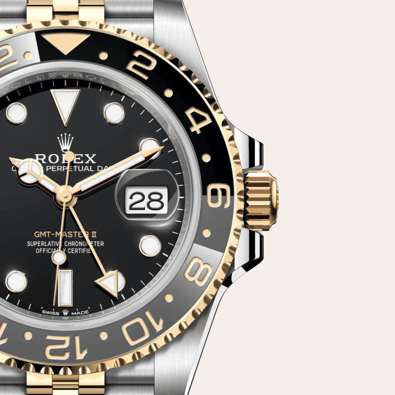 rolex GMT-Master II in Yellow Rolesor - combination of Oystersteel and yellow gold, M126713GRNR-0001 - Global Watch Company (GWC)