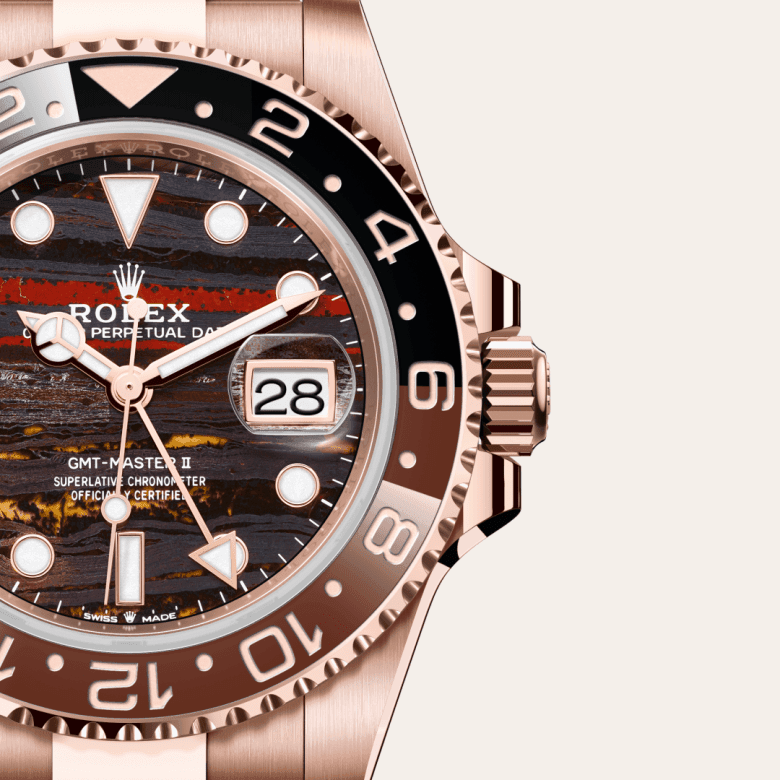 rolex GMT-Master II in 18 ct Everose gold, M126715CHNR-0002 - Global Watch Company (GWC)