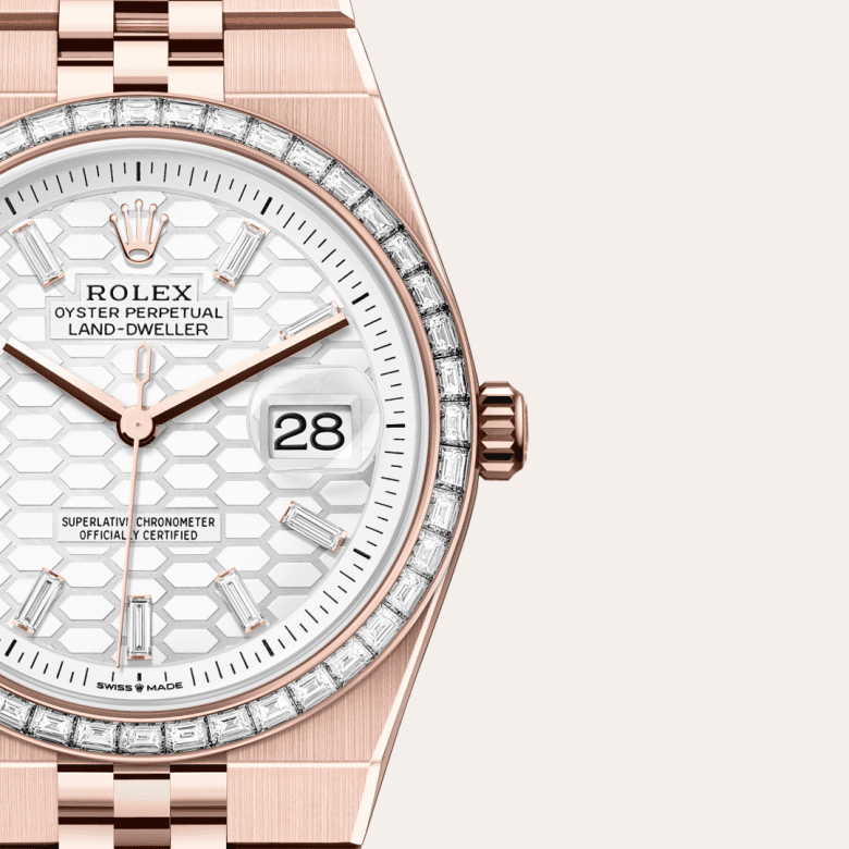 rolex Land-Dweller in 18 ct Everose gold, M127285TBR-0002 - Global Watch Company (GWC)