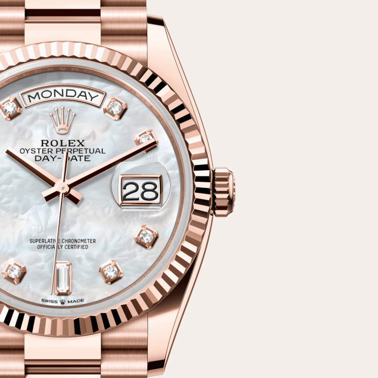 rolex Day-Date in 18 ct Everose gold, M128235-0029 - Global Watch Company (GWC)