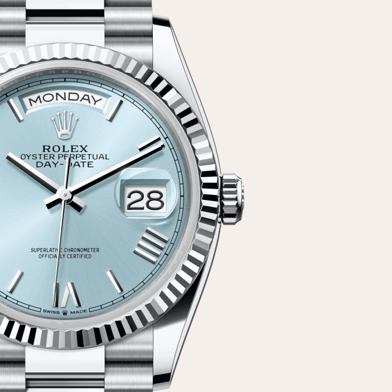rolex Day-Date in Platinum, M128236-0018 - Global Watch Company (GWC)