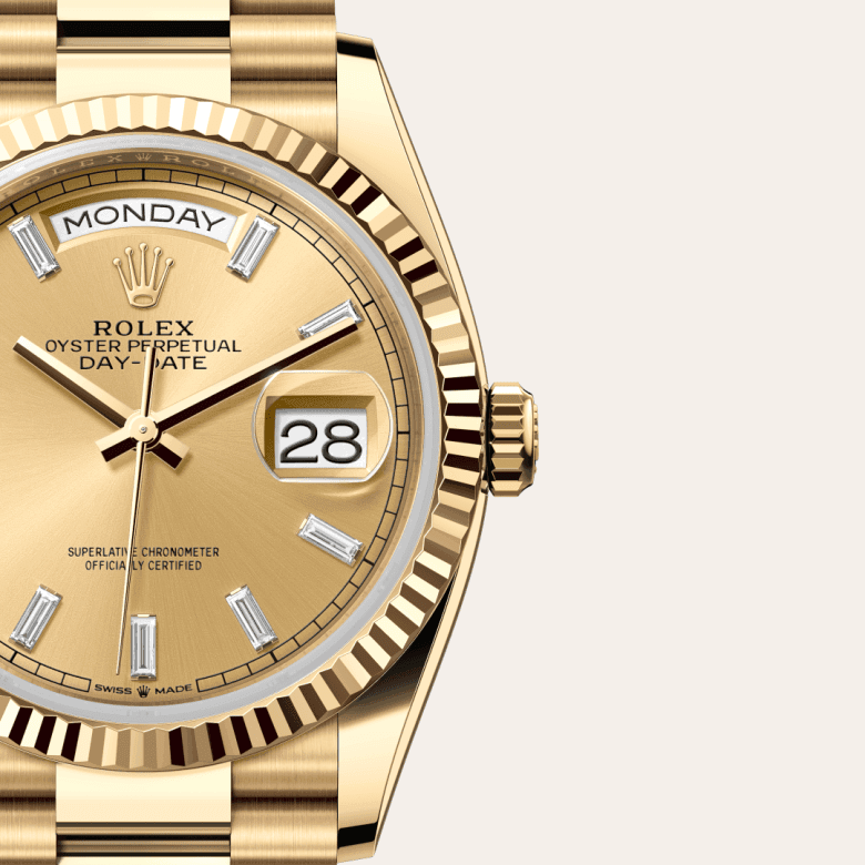 rolex Day-Date in 18 ct yellow gold, M128238-0132 - Global Watch Company (GWC)