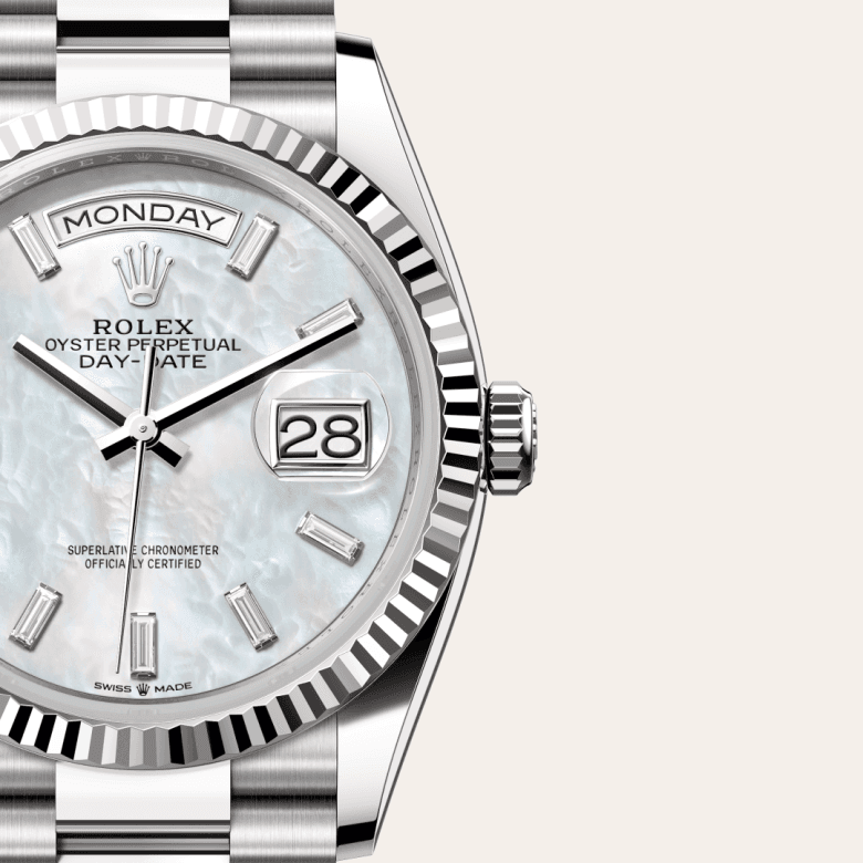 rolex Day-Date in 18 ct white gold, M128239-0065 - Global Watch Company (GWC)