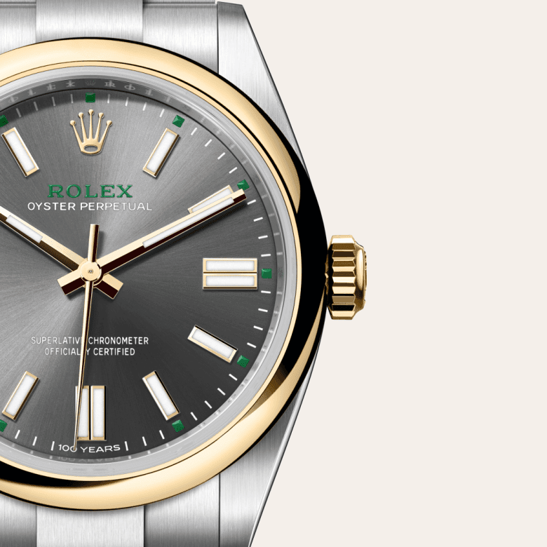 rolex Oyster Perpetual in Yellow Rolesor - combination of Oystersteel and yellow gold, M134303-0001 - Global Watch Company (GWC)