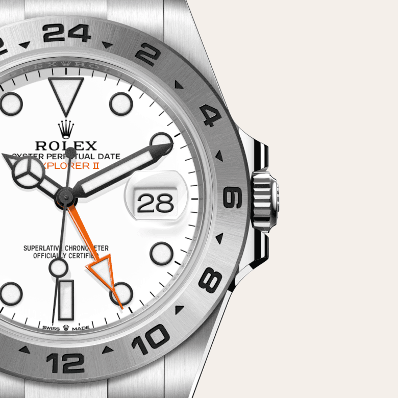 rolex Explorer II in Oystersteel, M226570-0001 - Global Watch Company (GWC)