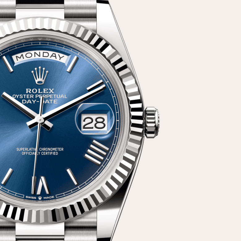 rolex Day-Date in 18 ct white gold, M228239-0007 - Global Watch Company (GWC)