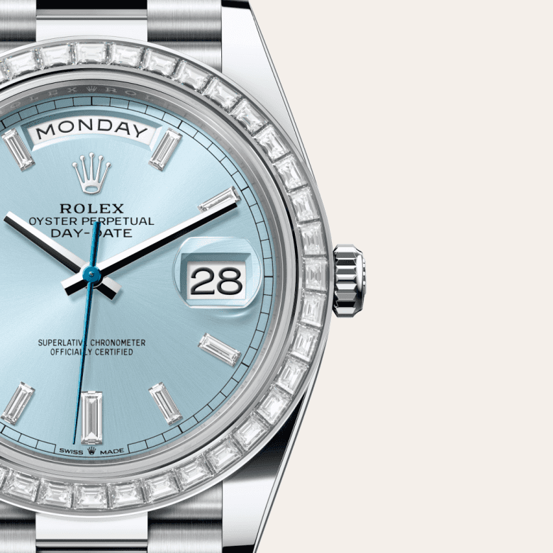 rolex Day-Date in Platinum, M228396TBR-0002 - Global Watch Company (GWC)
