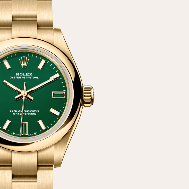 rolex Oyster Perpetual in 18 ct yellow gold, M276208-0002 - Global Watch Company (GWC)