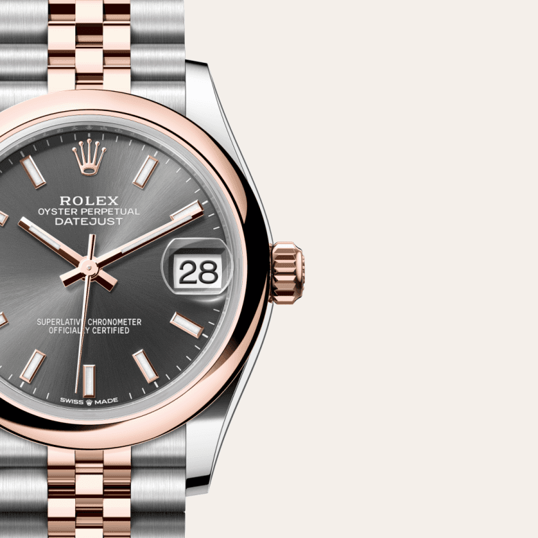 rolex Datejust in Everose Rolesor - combination of Oystersteel and Everose gold, M278241-0018 - Global Watch Company (GWC)