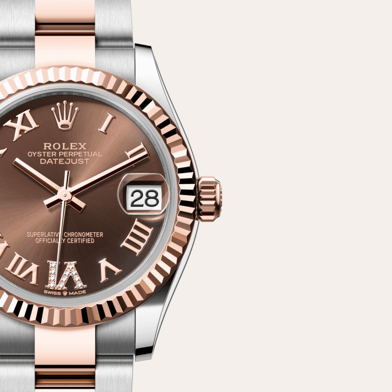 rolex Datejust in Everose Rolesor - combination of Oystersteel and Everose gold, M278271-0003 - Global Watch Company (GWC)
