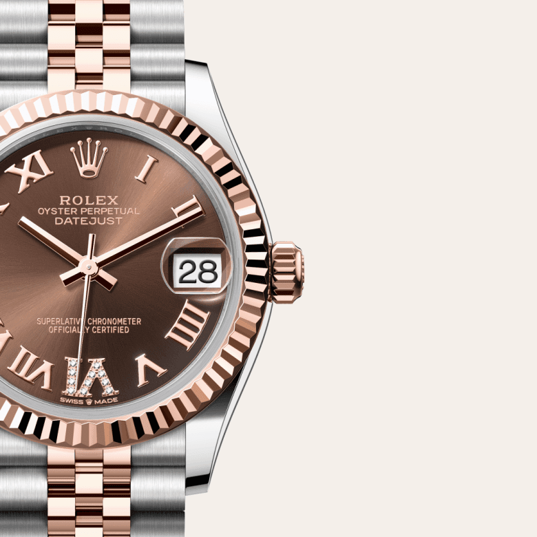 rolex Datejust in Everose Rolesor - combination of Oystersteel and Everose gold, M278271-0004 - Global Watch Company (GWC)