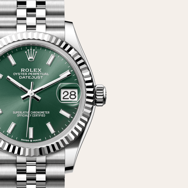 rolex Datejust in White Rolesor - combination of Oystersteel and white gold, M278274-0018 - Global Watch Company (GWC)
