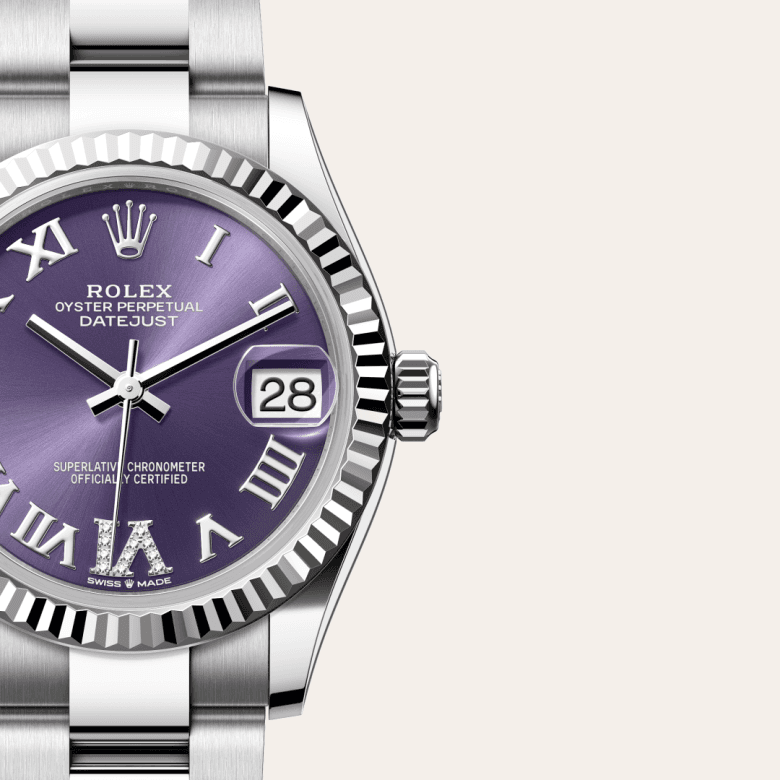 rolex Datejust in White Rolesor - combination of Oystersteel and white gold, M278274-0025 - Global Watch Company (GWC)