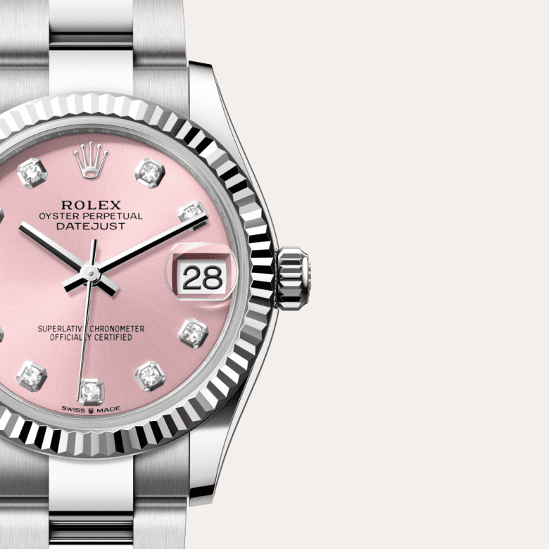 rolex Datejust in White Rolesor - combination of Oystersteel and white gold, M278274-0031 - Global Watch Company (GWC)