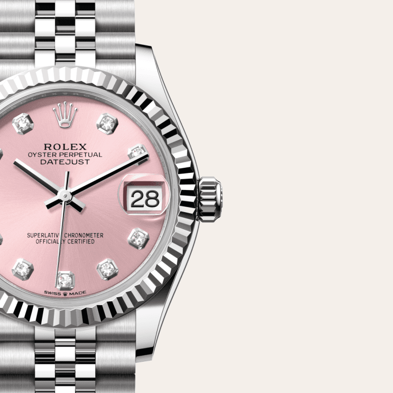 rolex Datejust in White Rolesor - combination of Oystersteel and white gold, M278274-0032 - Global Watch Company (GWC)
