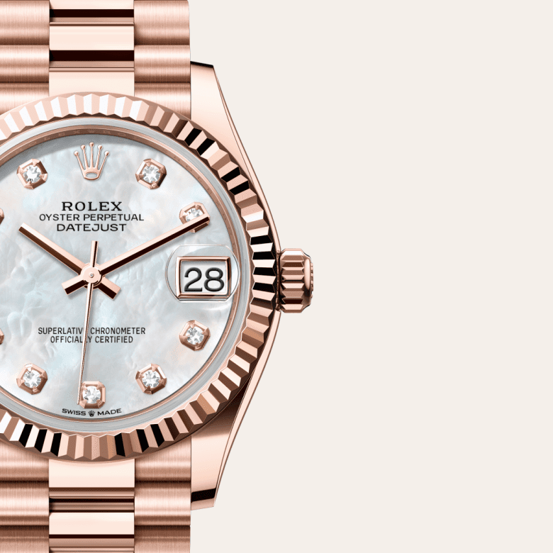 rolex Datejust in 18 ct Everose gold, M278275-0009 - Global Watch Company (GWC)