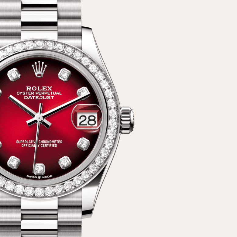 rolex Datejust in 18 ct white gold, M278289RBR-0028 - Global Watch Company (GWC)