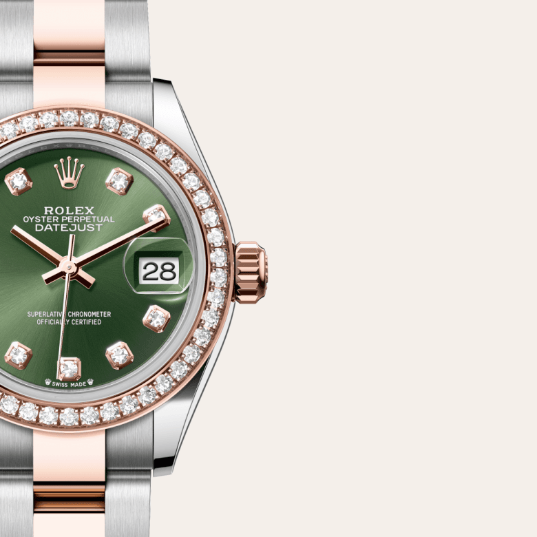 rolex Lady-Datejust in Everose Rolesor - combination of Oystersteel and Everose gold, M279381RBR-0008 - Global Watch Company (GWC)