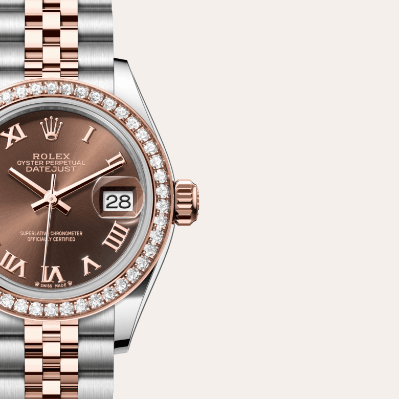 rolex Lady-Datejust in Everose Rolesor - combination of Oystersteel and Everose gold, M279381RBR-0009 - Global Watch Company (GWC)