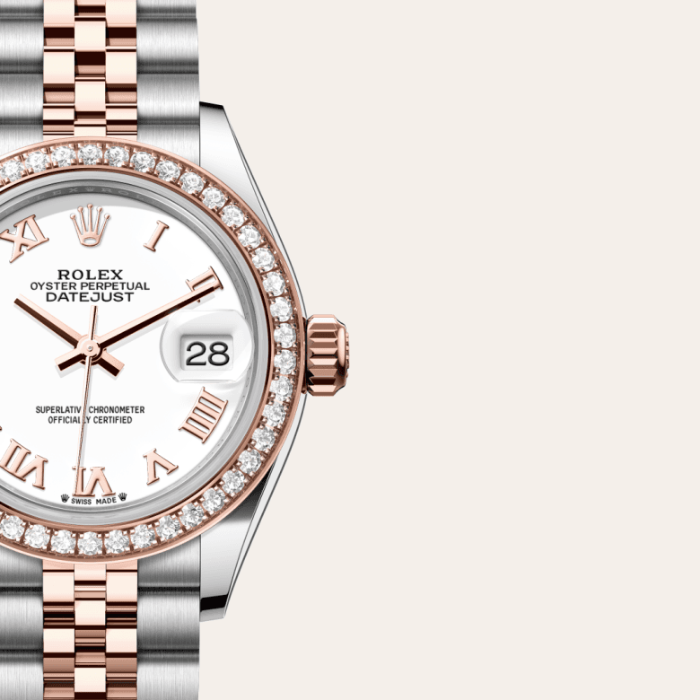 rolex Lady-Datejust in Everose Rolesor - combination of Oystersteel and Everose gold, M279381RBR-0021 - Global Watch Company (GWC)