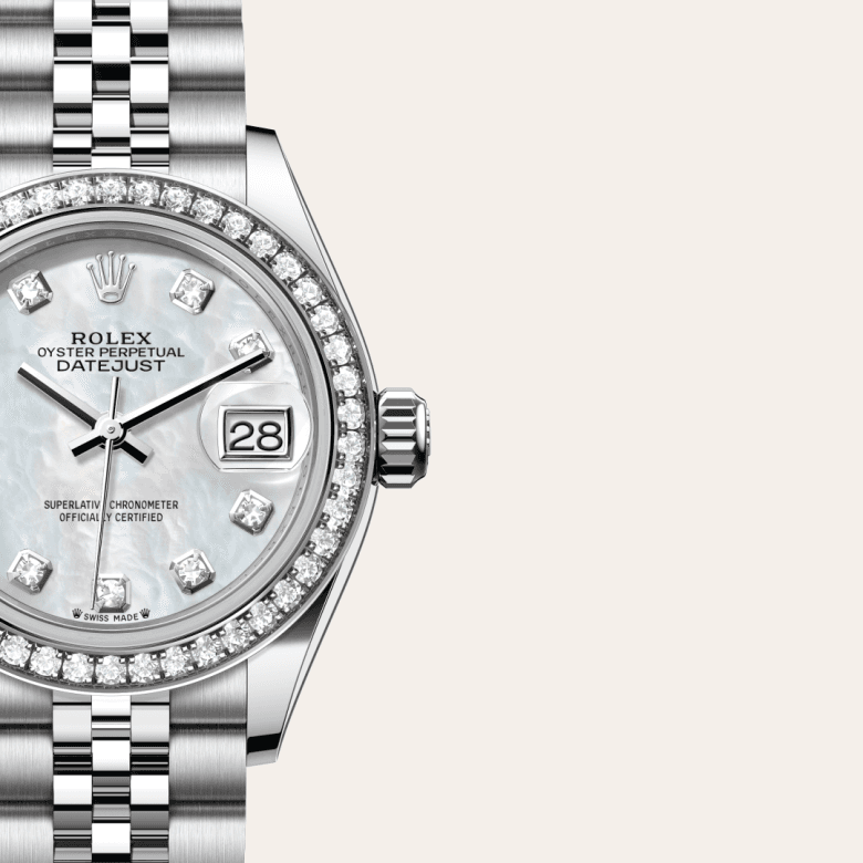 rolex Lady-Datejust in White Rolesor - combination of Oystersteel and white gold, M279384RBR-0011 - Global Watch Company (GWC)