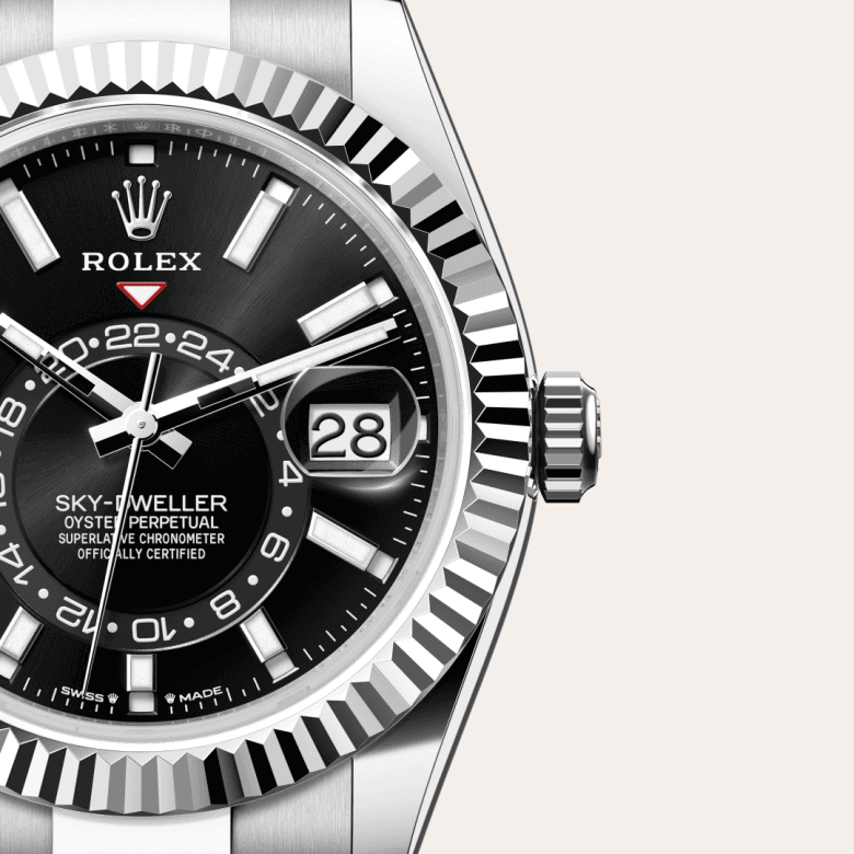 rolex Sky-Dweller in White Rolesor - combination of Oystersteel and white gold, M336934-0007 - Global Watch Company (GWC)