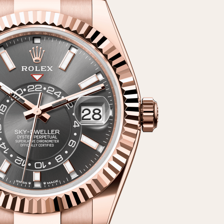 rolex Sky-Dweller in 18 ct Everose gold, M336935-0004 - Global Watch Company (GWC)