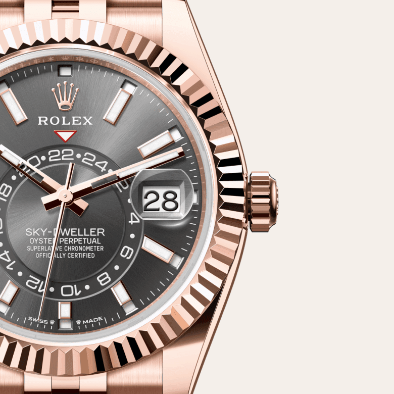 rolex Sky-Dweller in 18 ct Everose gold, M336935-0008 - Global Watch Company (GWC)