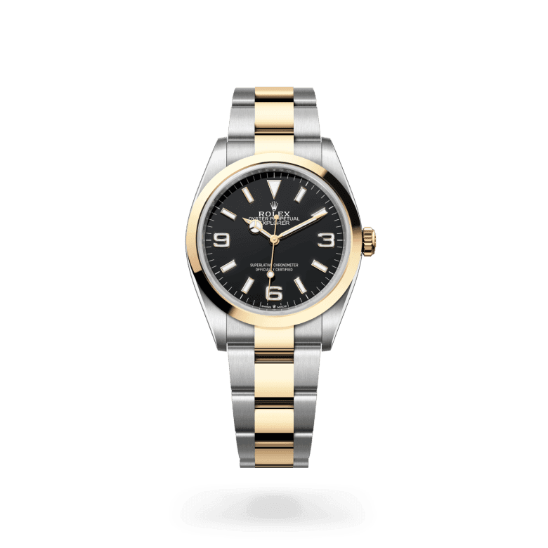 rolex Explorer in Yellow Rolesor - combination of Oystersteel and yellow gold, M124273-0001 - Global Watch Company (GWC)