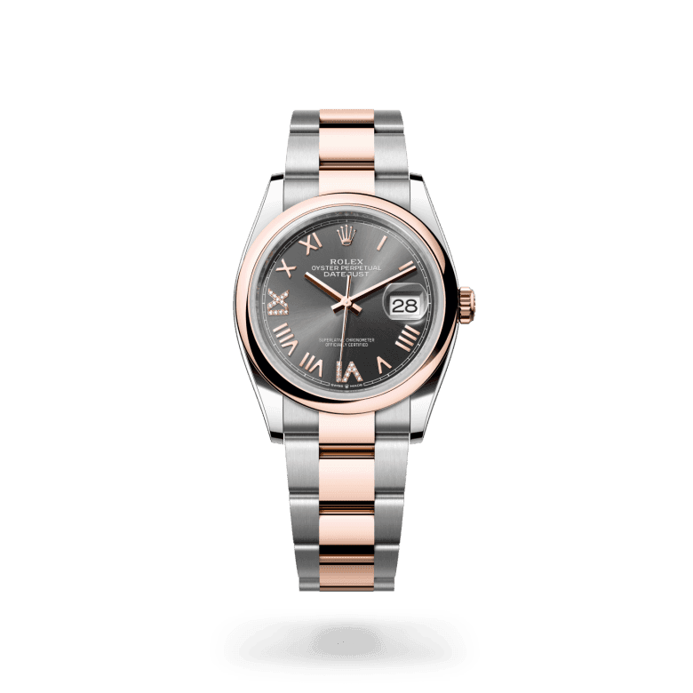 rolex Datejust in Everose Rolesor - combination of Oystersteel and Everose gold, M126201-0048 - Global Watch Company (GWC)