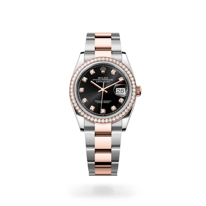 rolex Datejust in Everose Rolesor - combination of Oystersteel and Everose gold, M126281RBR-0008 - Global Watch Company (GWC)