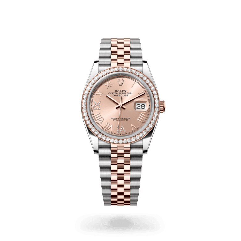 rolex Datejust in Everose Rolesor - combination of Oystersteel and Everose gold, M126281RBR-0037 - Global Watch Company (GWC)