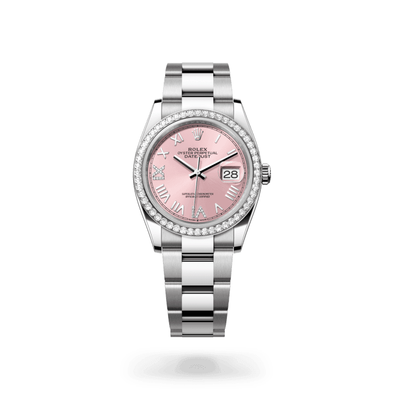 rolex Datejust in White Rolesor - combination of Oystersteel and white gold, M126284RBR-0058 - Global Watch Company (GWC)