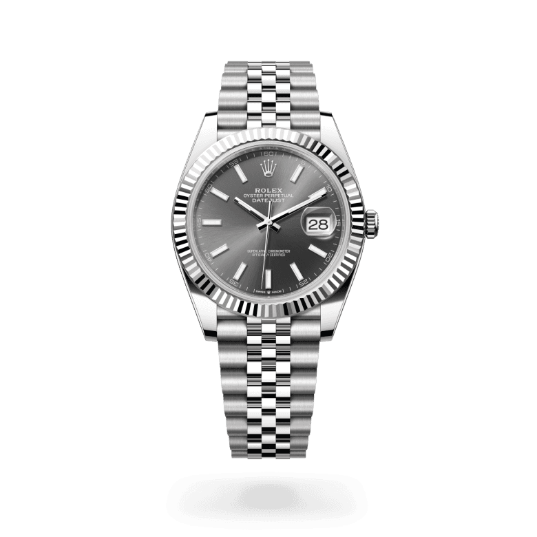 rolex Datejust in White Rolesor - combination of Oystersteel and white gold, M126334-0014 - Global Watch Company (GWC)