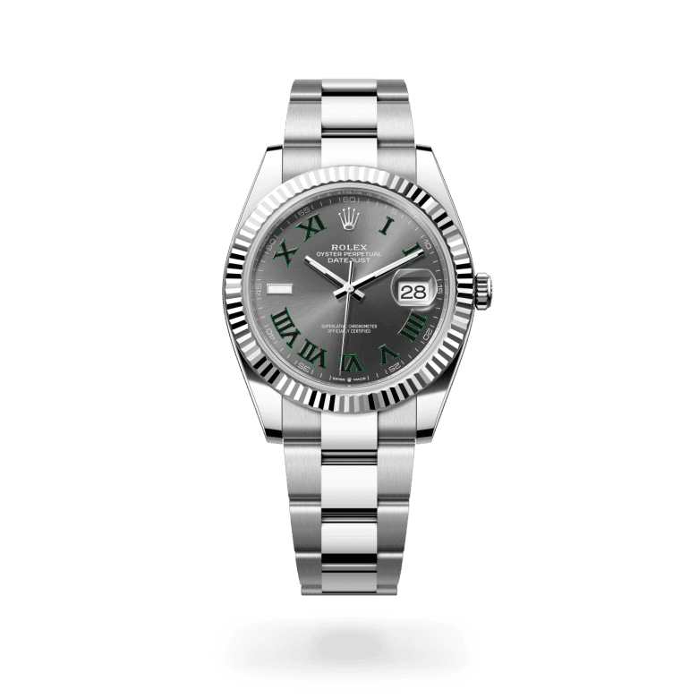 rolex Datejust in White Rolesor - combination of Oystersteel and white gold, M126334-0021 - Global Watch Company (GWC)