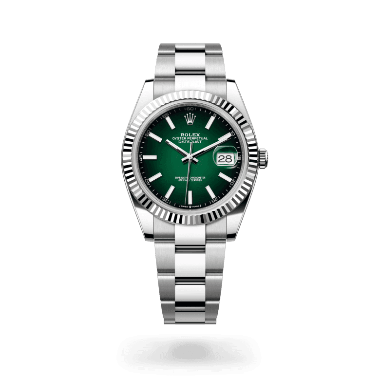 rolex Datejust in White Rolesor - combination of Oystersteel and white gold, M126334-0033 - Global Watch Company (GWC)