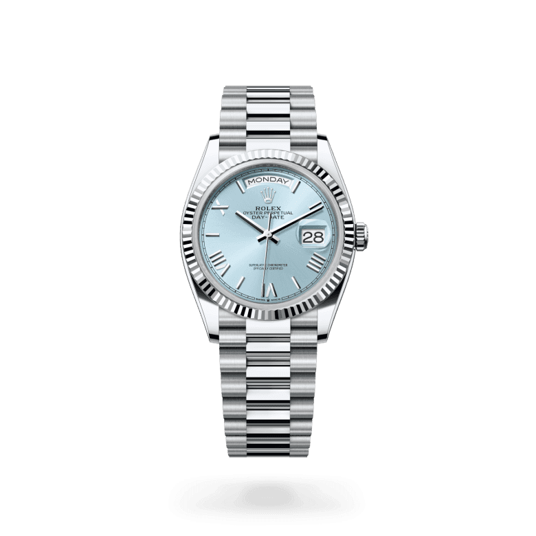 rolex Day-Date in Platinum, M128236-0018 - Global Watch Company (GWC)