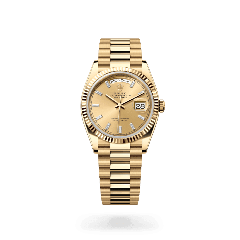 rolex Day-Date in 18 ct yellow gold, M128238-0132 - Global Watch Company (GWC)