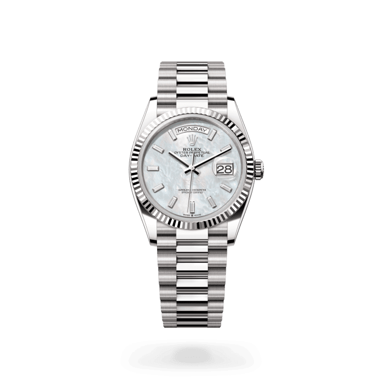 rolex Day-Date in 18 ct white gold, M128239-0065 - Global Watch Company (GWC)