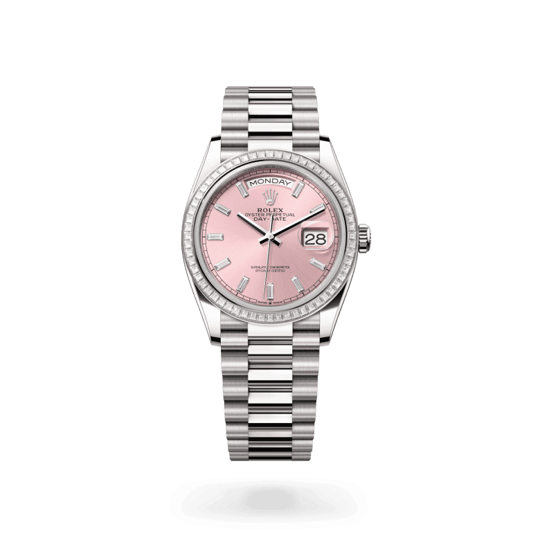 rolex Day-Date in 18 ct white gold, M128399TBR-0029 - Global Watch Company (GWC)
