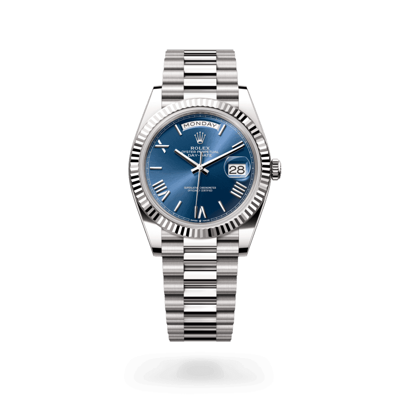 rolex Day-Date in 18 ct white gold, M228239-0007 - Global Watch Company (GWC)