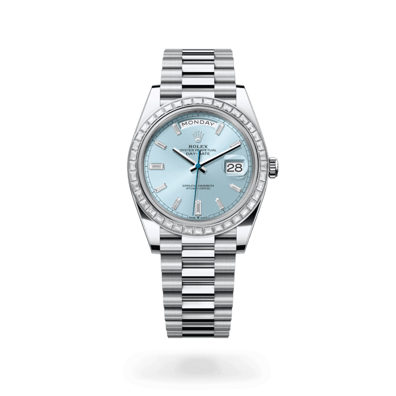 rolex Day-Date in Platinum, M228396TBR-0002 - Global Watch Company (GWC)