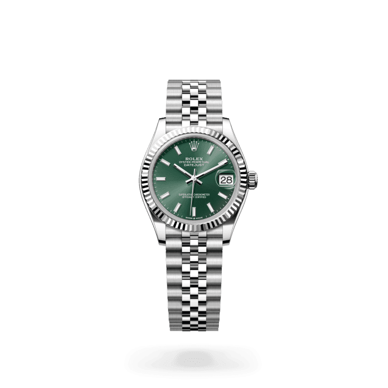 rolex Datejust in White Rolesor - combination of Oystersteel and white gold, M278274-0018 - Global Watch Company (GWC)