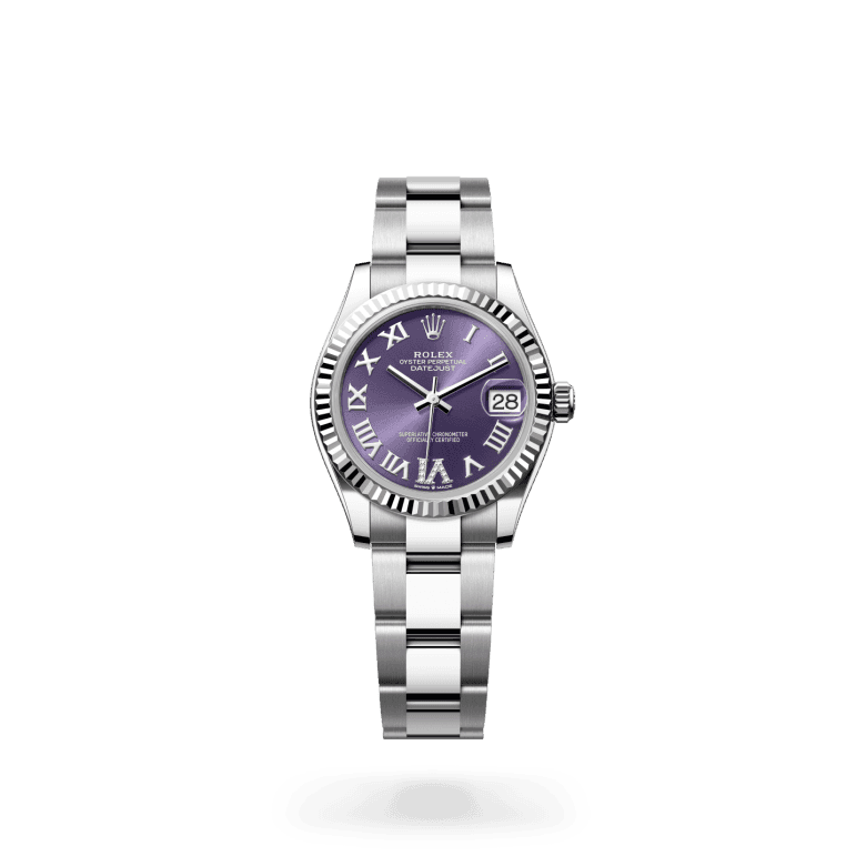 rolex Datejust in White Rolesor - combination of Oystersteel and white gold, M278274-0025 - Global Watch Company (GWC)