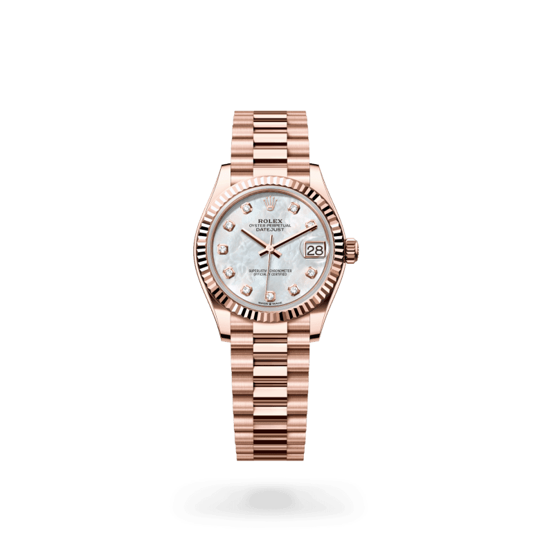 rolex Datejust in 18 ct Everose gold, M278275-0009 - Global Watch Company (GWC)