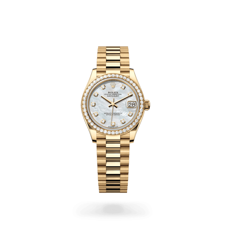 rolex Datejust in 18 ct yellow gold, M278288RBR-0006 - Global Watch Company (GWC)