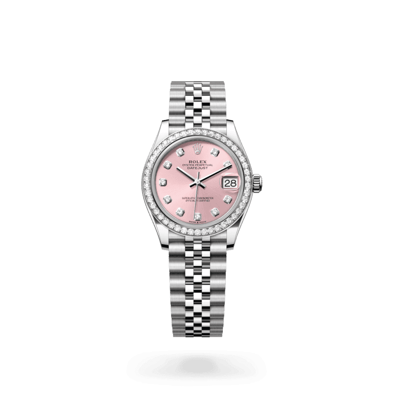 rolex Datejust in White Rolesor - combination of Oystersteel and white gold, M278384RBR-0036 - Global Watch Company (GWC)